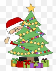 Ornaments Clipart - Cute Christmas Tree Emoji