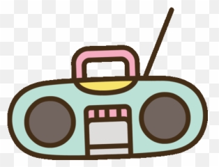 Pin - Cartoon Radio Animated Gif Emoji,Boombox Emoji