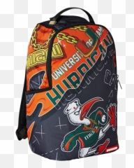 Miami Hurricane Backpack - Miami Hurricanes Sprayground Backpack Emoji,Emoji Bookbags