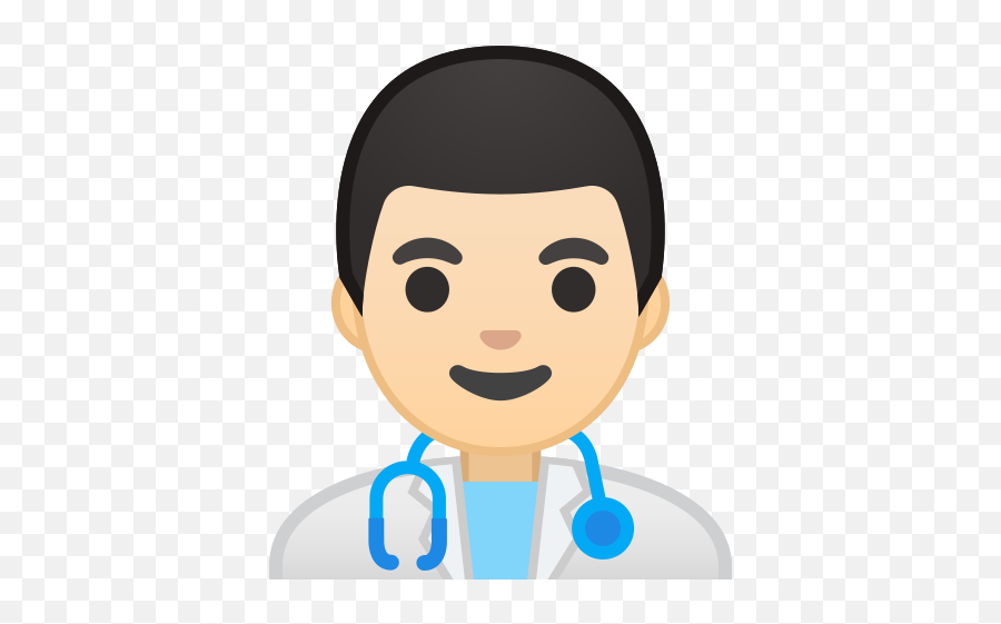 Man Health Worker Light Skin Tone - Doctor Emoji,Construction Worker Emoji