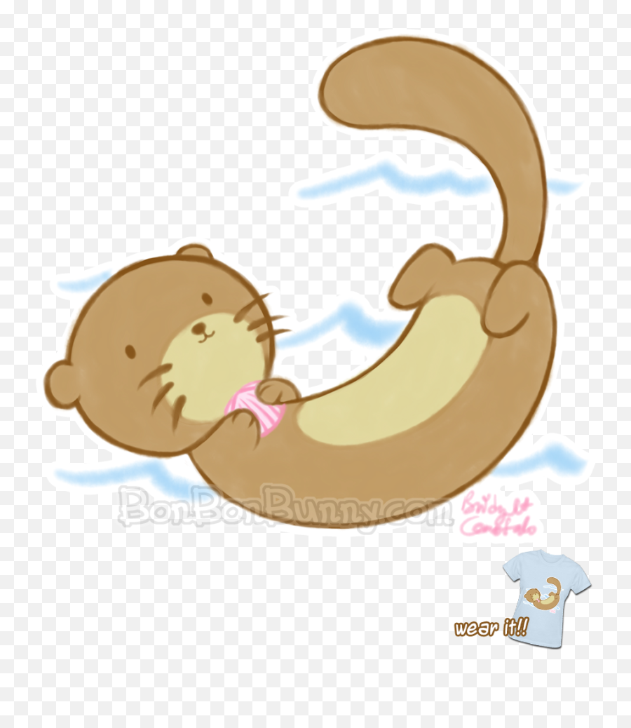 Cute - Cute Sea Otter Drawing Emoji,Otter Emoji