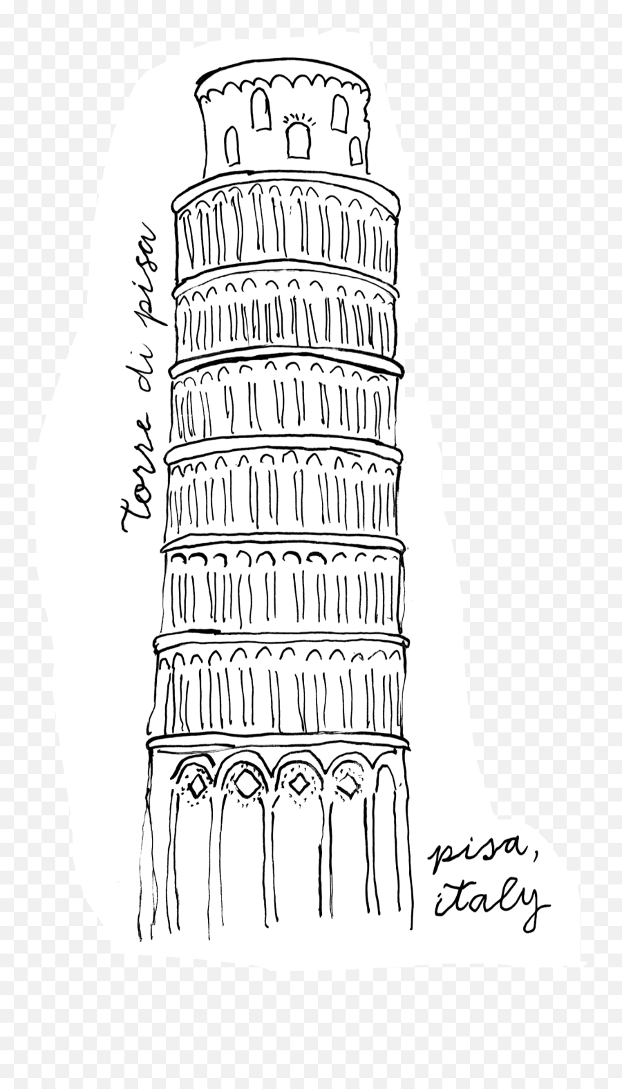 Illustration - Line Art Emoji,Colosseum Emoji