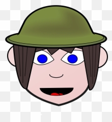 Military Clipart Soldier Face - Vector Graphics Emoji