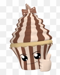 Cupcake Kawaii Emoticon - Illustration Emoji,Ok Emoji