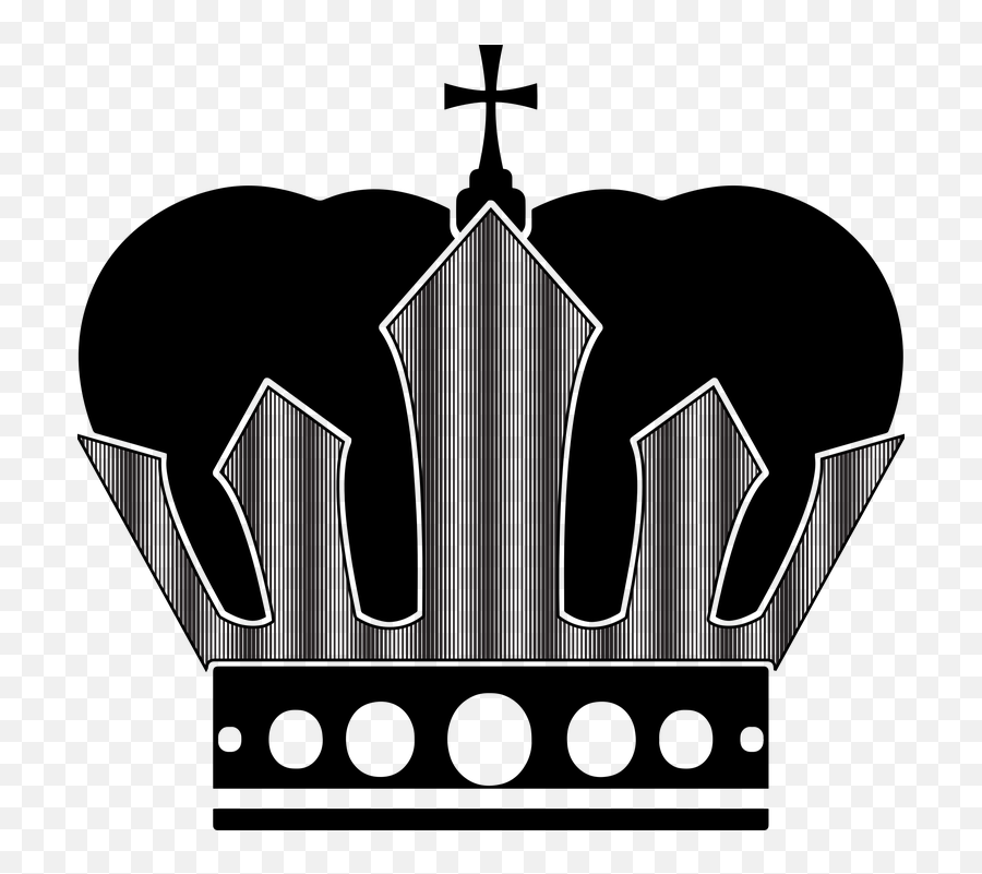 Crown Silhouettes King - Cross Emoji,Queen Crown Emoji