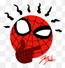 Spider Sense Thinking Face Emoji - Spider Man Thinking Png,Spider Emoji