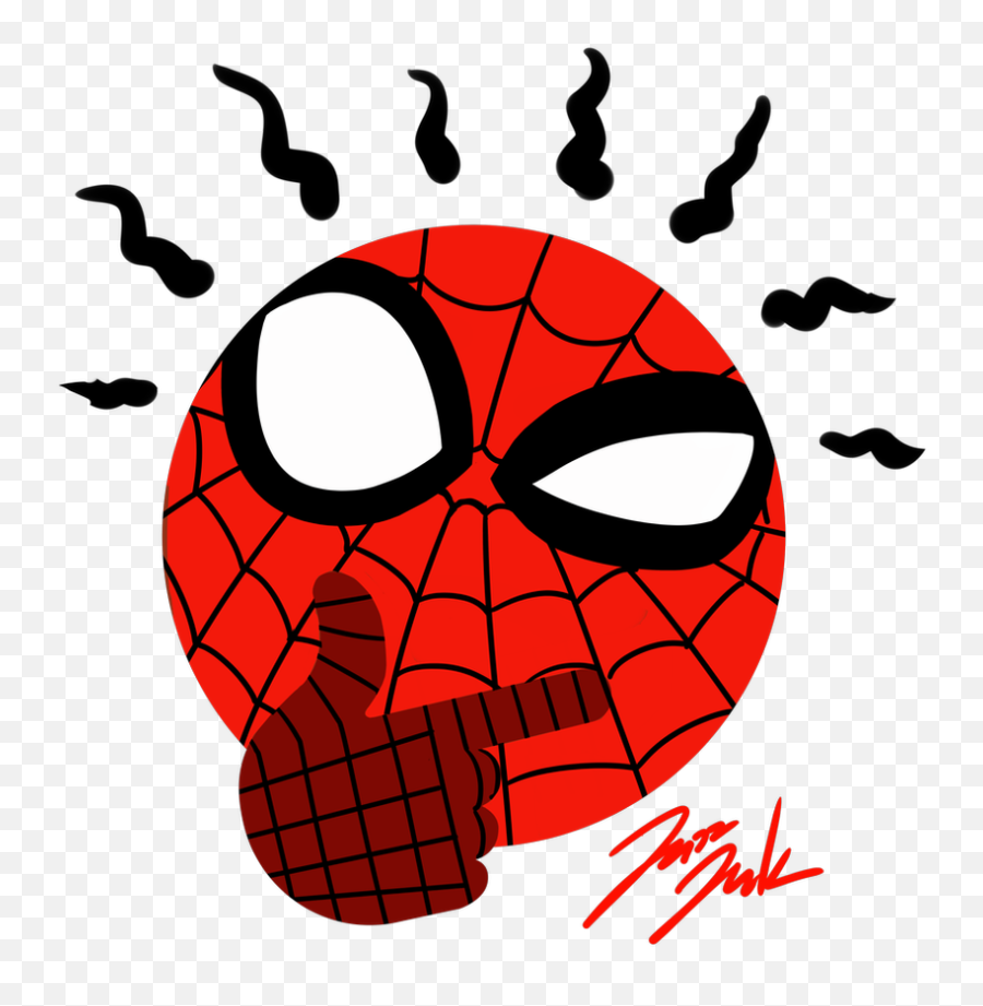 Spider Sense Thinking Face Emoji - Spider Man Thinking Png,Spider Emoji.