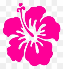 Pink Hibiscus Flower Clipart - Hawaiian Flower Clip Art Emoji,Hibiscus Emoji