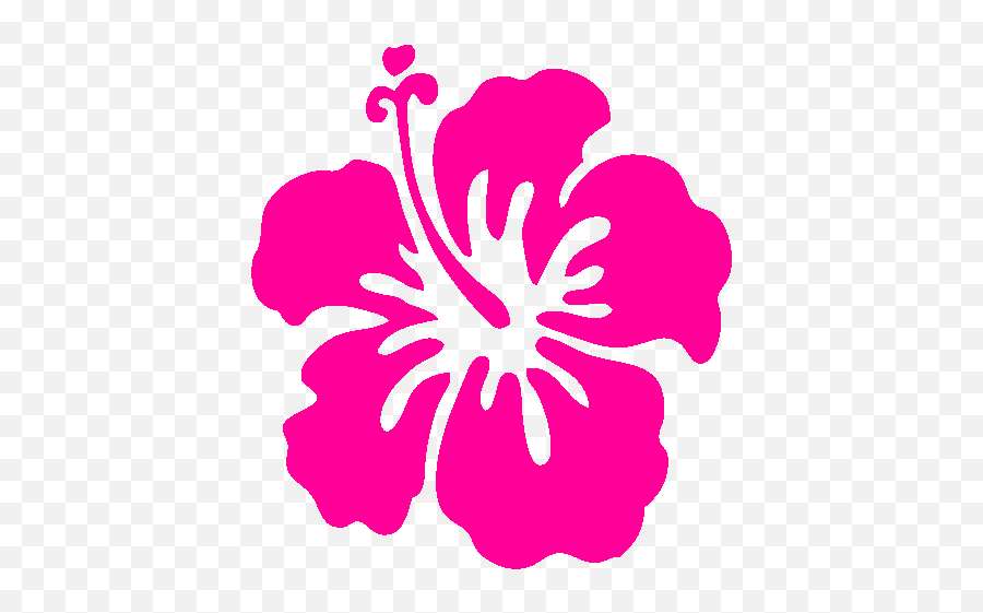 Pink Hibiscus Flower Clipart - Hawaiian Flower Clip Art Emoji,Hibiscus Emoji