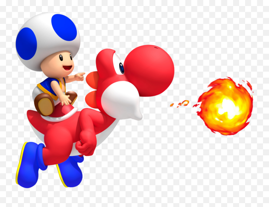 Download Fire Yoshi - New Super Mario Bros Nintendo Wii Png New Super Mario Bros Wii Emoji,Emoji Super Mario