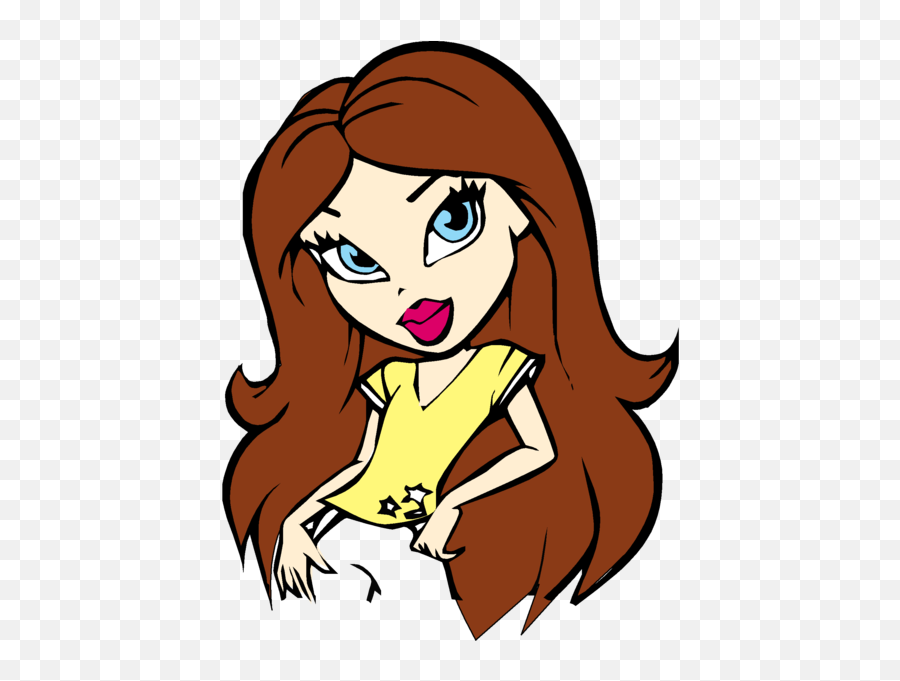 Sgcp50 - Simple Girl Cartoon Characters Emoji,Sassy Girl Emoji