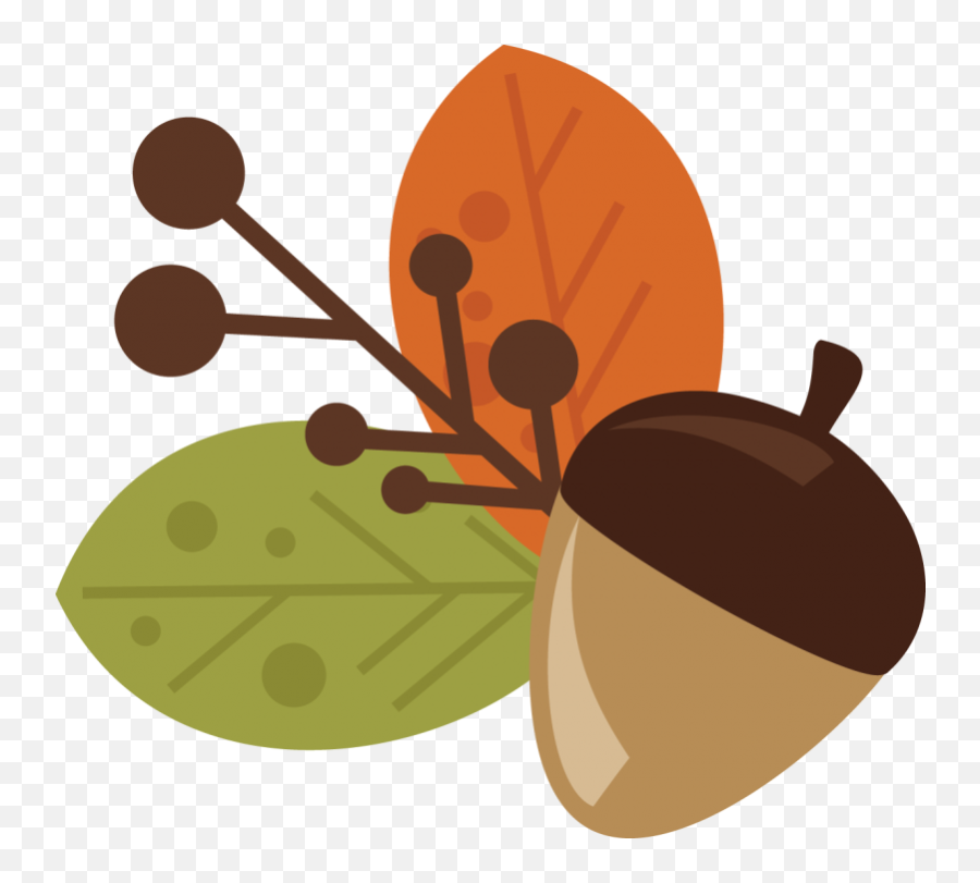 Free Acorn Clipart - Leaves And Acorns Clipart Emoji,Acorn Emoji