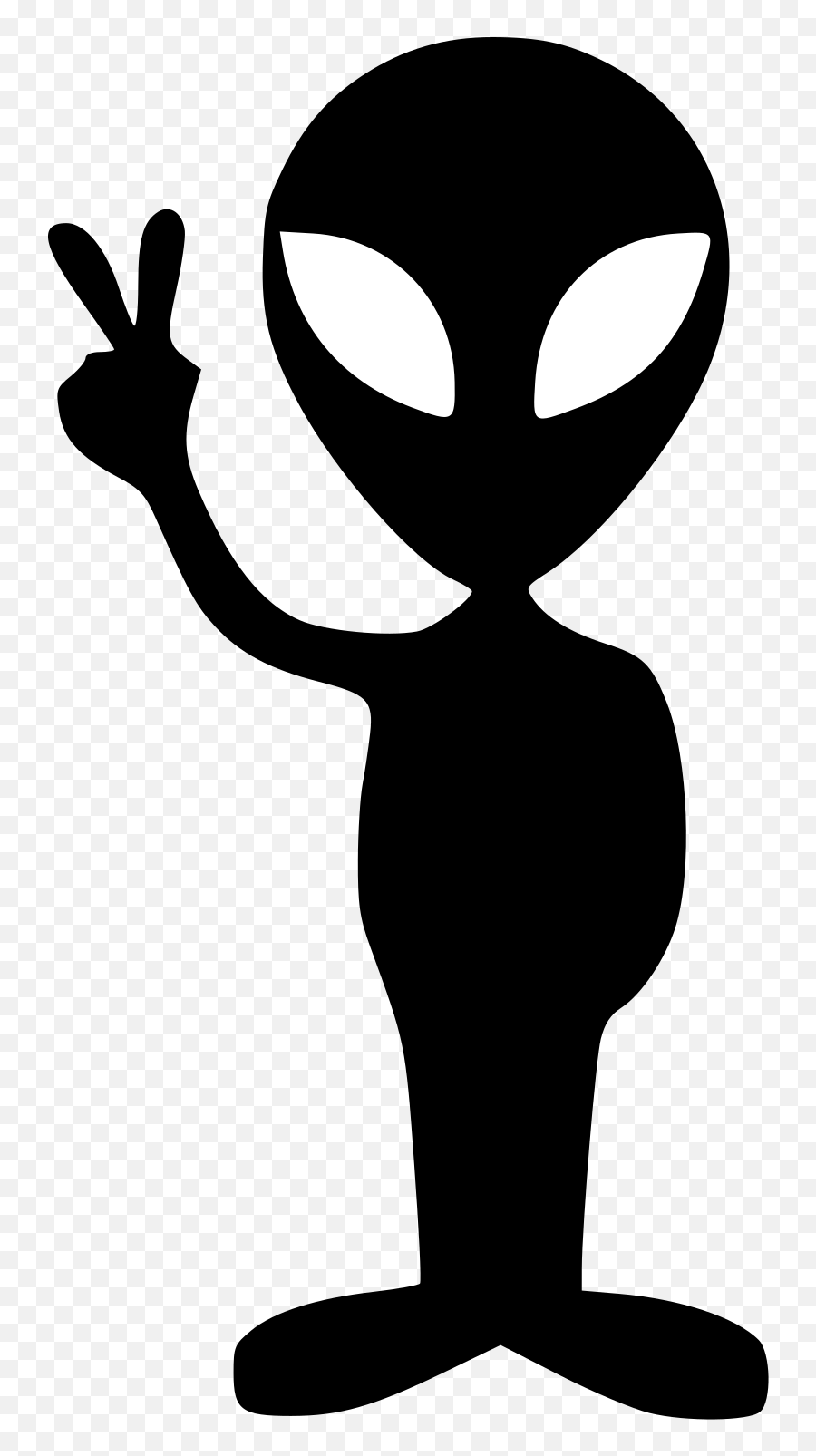 Imagesvg Xml - Alien Giving Peace Sign Clipart Full Size Area 51 Alien Cartoon Emoji,Peace Emoticon