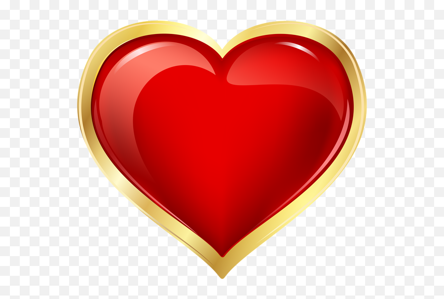 Heart Png Free Images Download - Red And Gold Heart Clipart Emoji,Two Hearts Emoji
