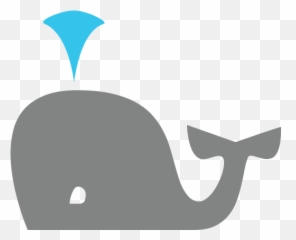 Spouting Whale Emoji For Facebook Email Sms - Illustration