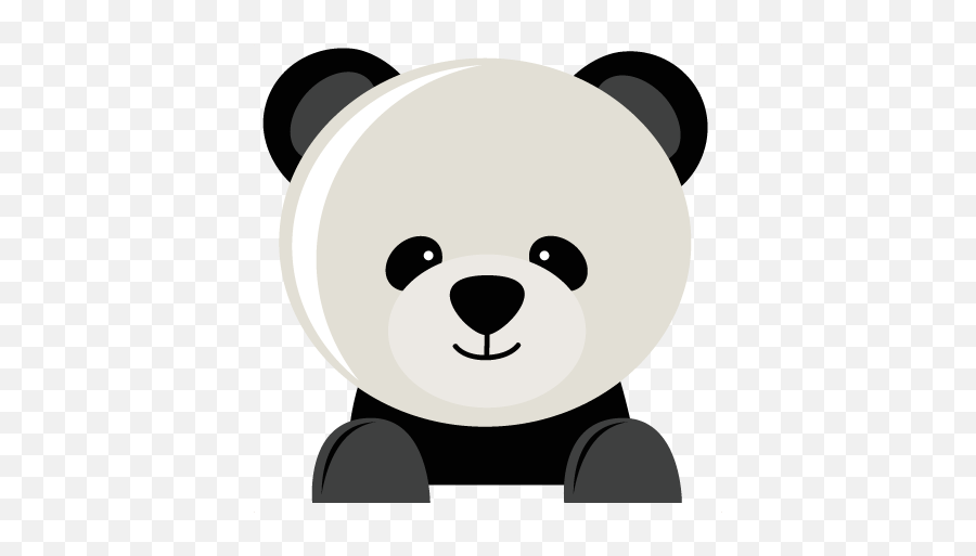 Panda Bear Png Black And White Library - Panda Cutting Emoji,Panda Bear Emoji