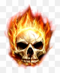 Free Png Images - Skull On Fire Transparent Emoji,Saltire Emoji
