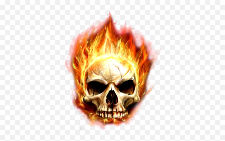 Free Png Images - Skull On Fire Transparent Emoji,Saltire Emoji
