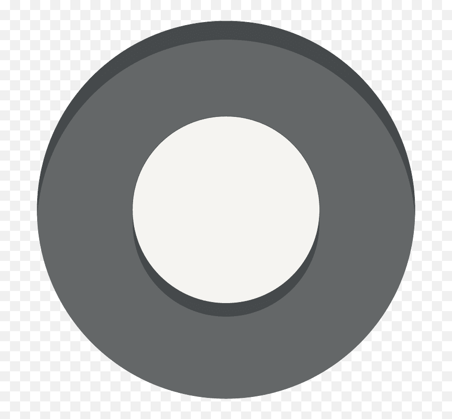 Radio Button Emoji Clipart - Dot,White Circle Emoji