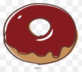 Food Doughnut Red Pastry For Donut - Clipart Emoji