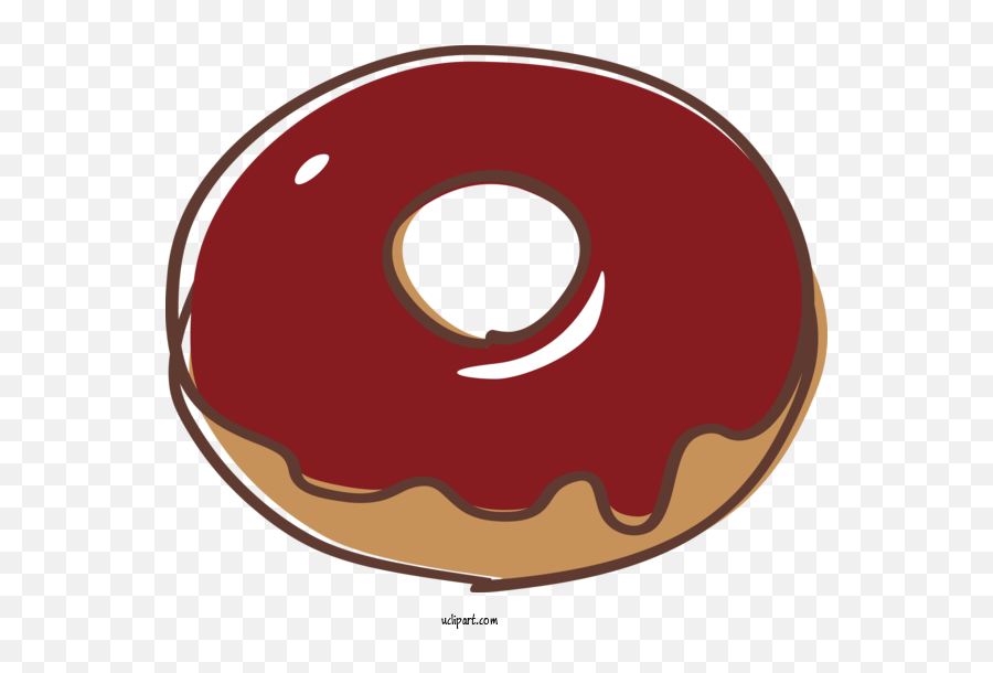 Food Doughnut Red Pastry For Donut - Donut Clipart Food Clip Art Doughnut Emoji,Apple Bagel Emoji