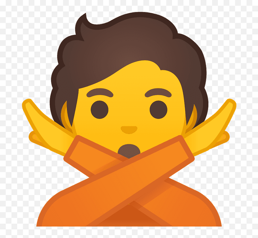 Person Gesturing No Emoji Clipart - No Emoji Png,No Emoji Png