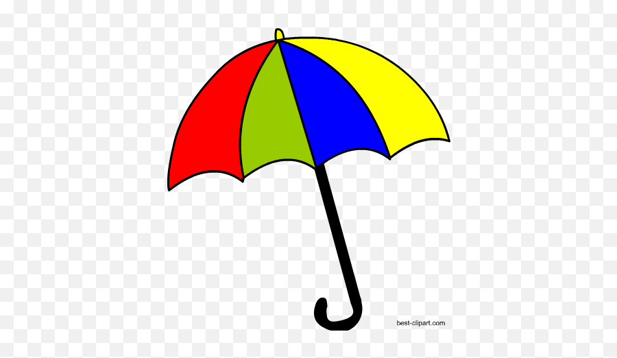Free Umbrella Clip Art Images - Colorful Worksheets Of Umbrella Emoji,Umbrella And Sun Emoji