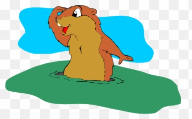 Manatee Clipart Animated Manatee - Groundhog Day Clip Art Emoji,Groundhog Emoji