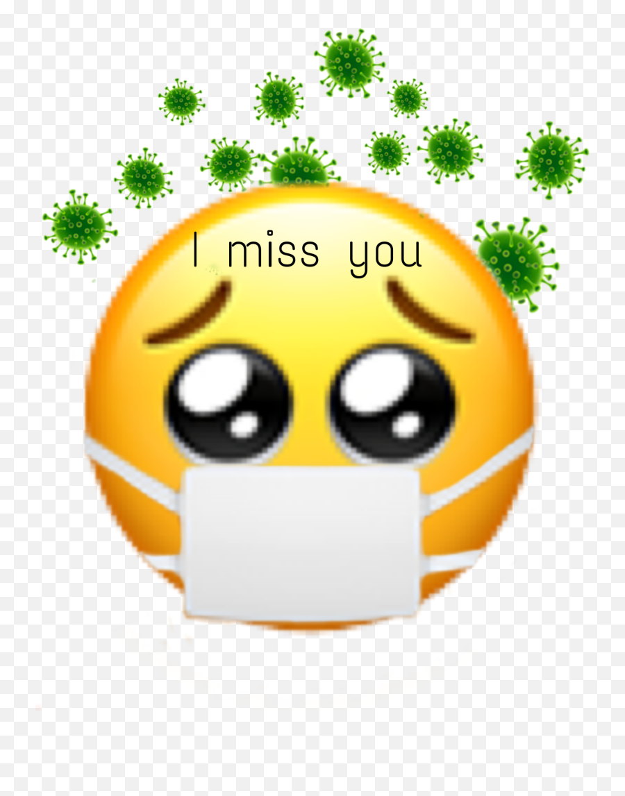 Corona Missyou Lonleylife Sticker - Emoji Nurse,I Miss You Emoji Text