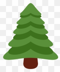 Evergreen tree emoji clipart Free download transparent PNG - Pine Tree Emoji