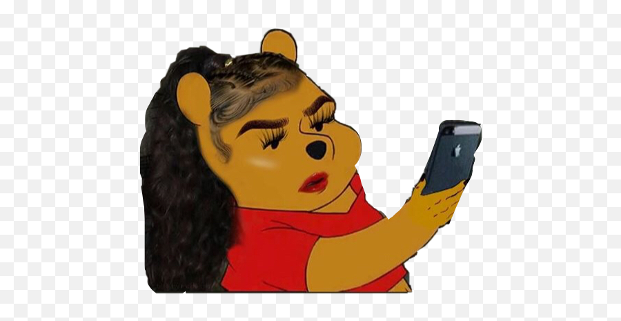 Meme Pooh Period Periodpooh Winnie - Latina Winnie The Pooh Emoji,Pooh Emoji