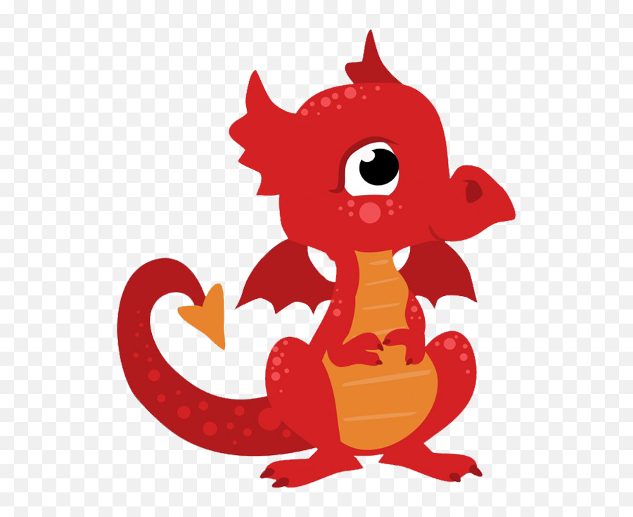 Red Dragon Cartoon Png Transparent Png - Dragon Emoji,Dragon Head Emoji