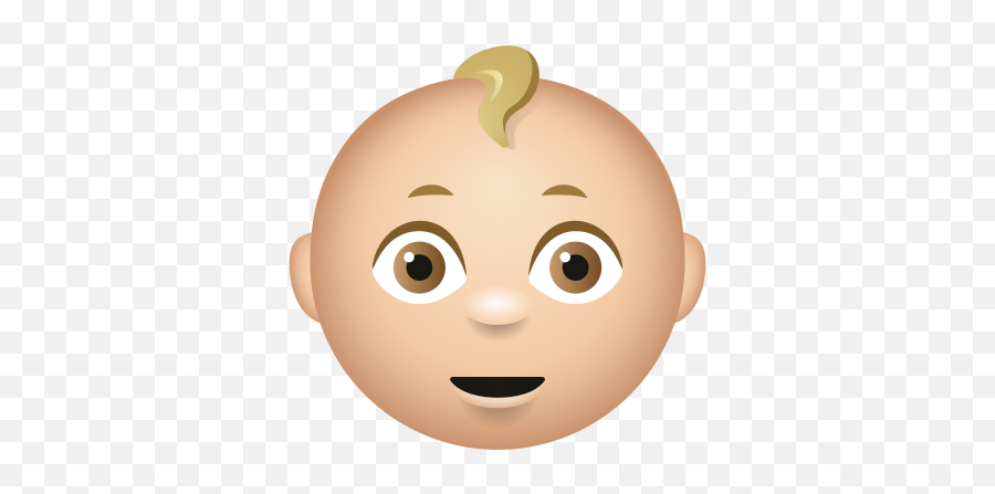 Baby Medium Light Skin Tone Icon - Happy Emoji,Light Skin Emoji