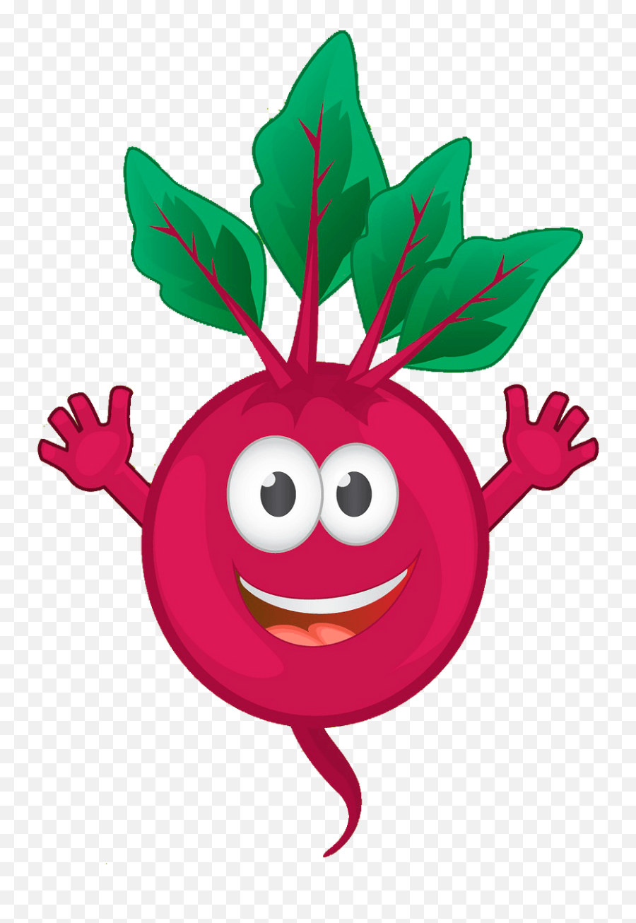 Cartoon Beetroot Clipart - Happy Emoji,Asparagus Emoji