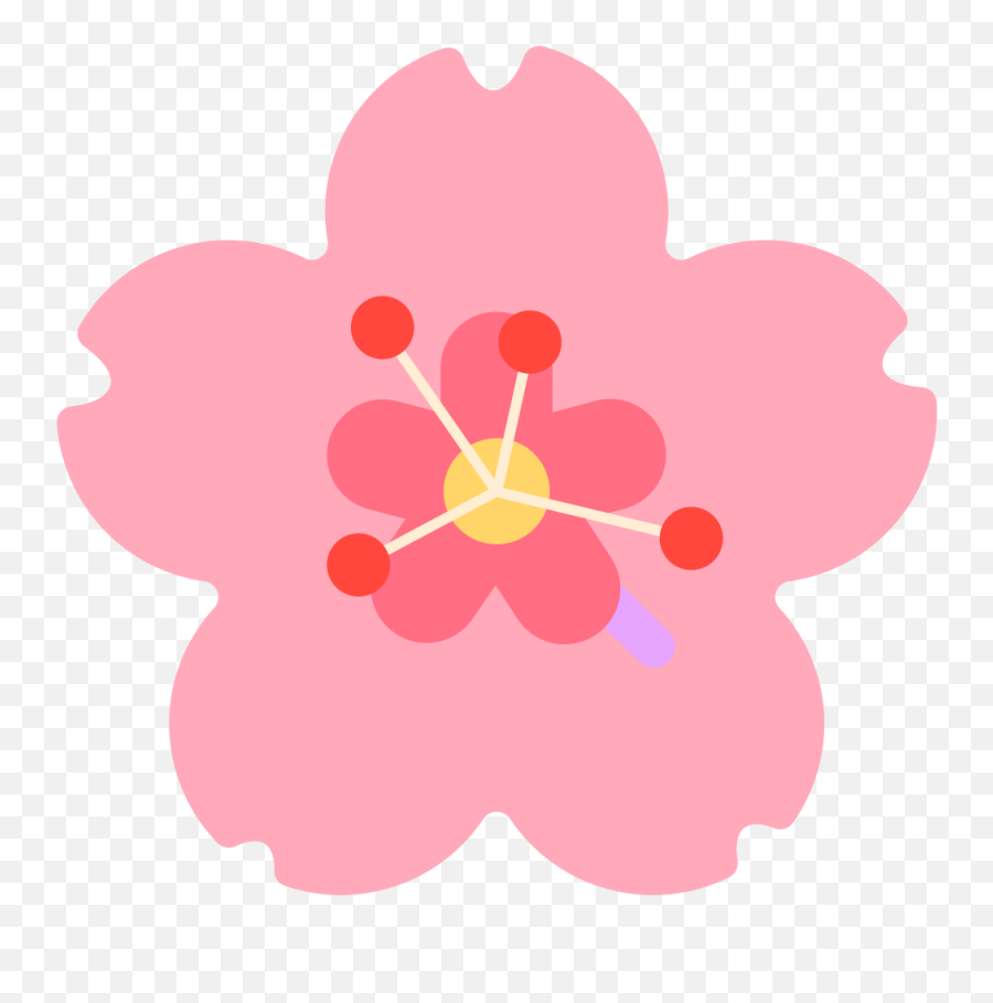 Fxemoji U1f338 - Clip Art,Flower Emojis