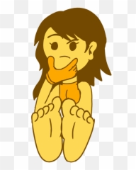 Thinking Emoji Bare Feet - Emoji Thinking Meme,Foot Emoji