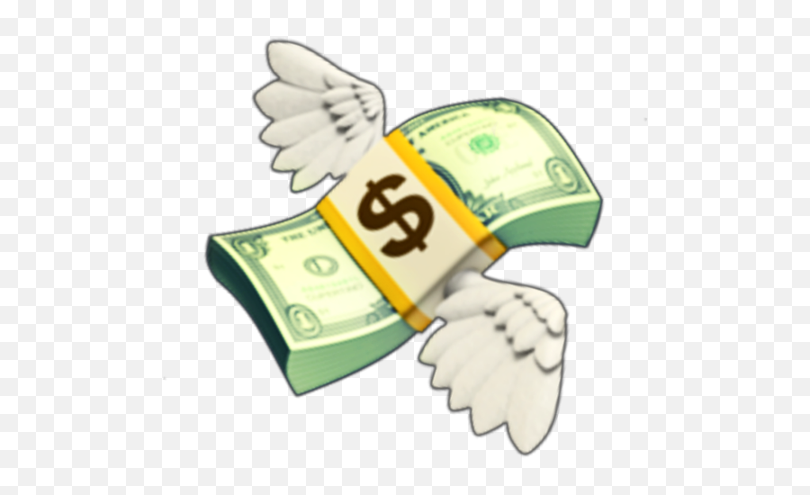Emoji Green Money Iphone - Transparent Flying Money Emoji,Cash Emoji