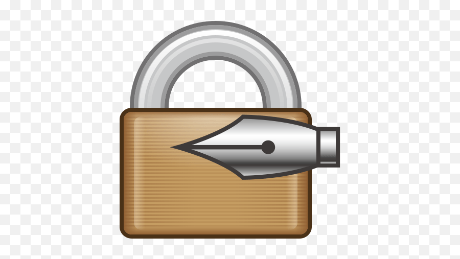 Lock With Ink Pen Emoji For Facebook Email Sms - Lock With Ink Pen,Pen Emoji