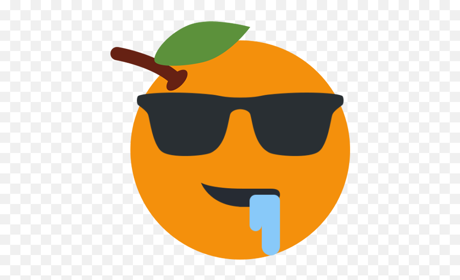 Beeping Town - Naranja Emoji,Drooling Emoji