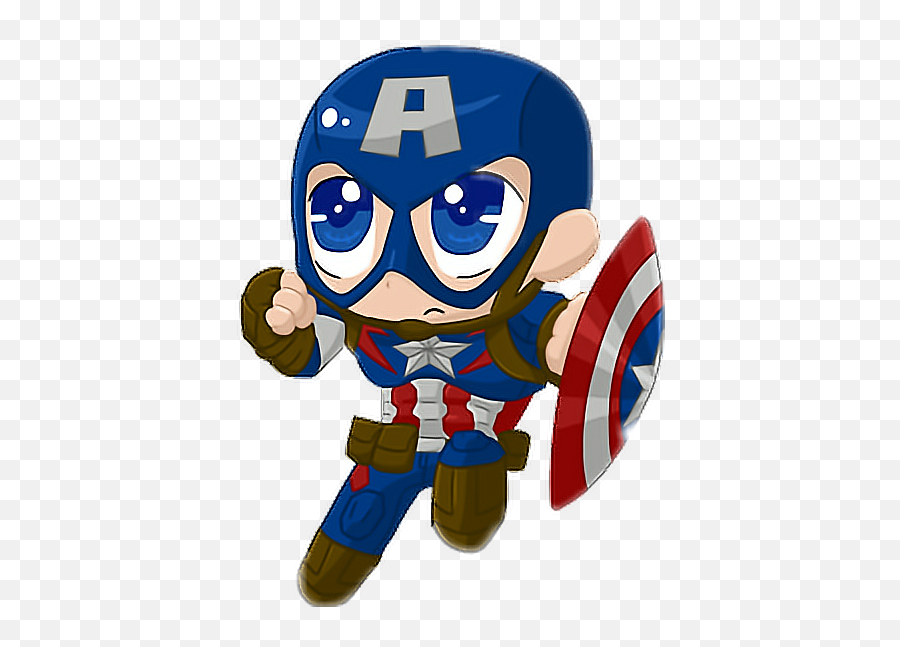 Marvel Superhero Avengers Chibi - Baby Cute Captain America Cartoon Emoji,Avengers Emoji