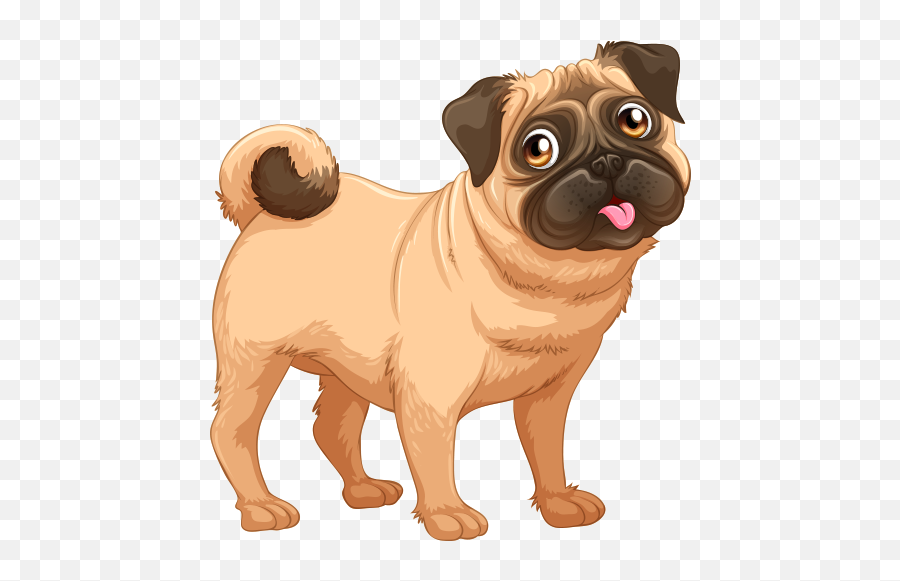 Dog Emoji Stickers App - Christmas Pug Clip Art,Dog Emoji Iphone