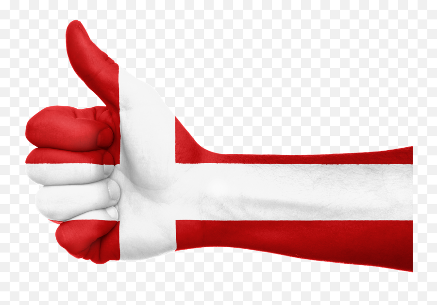 Denmark Flag Hand National Fingers - Danish Flag Thumbs Up Emoji,Danish Flag Emoji
