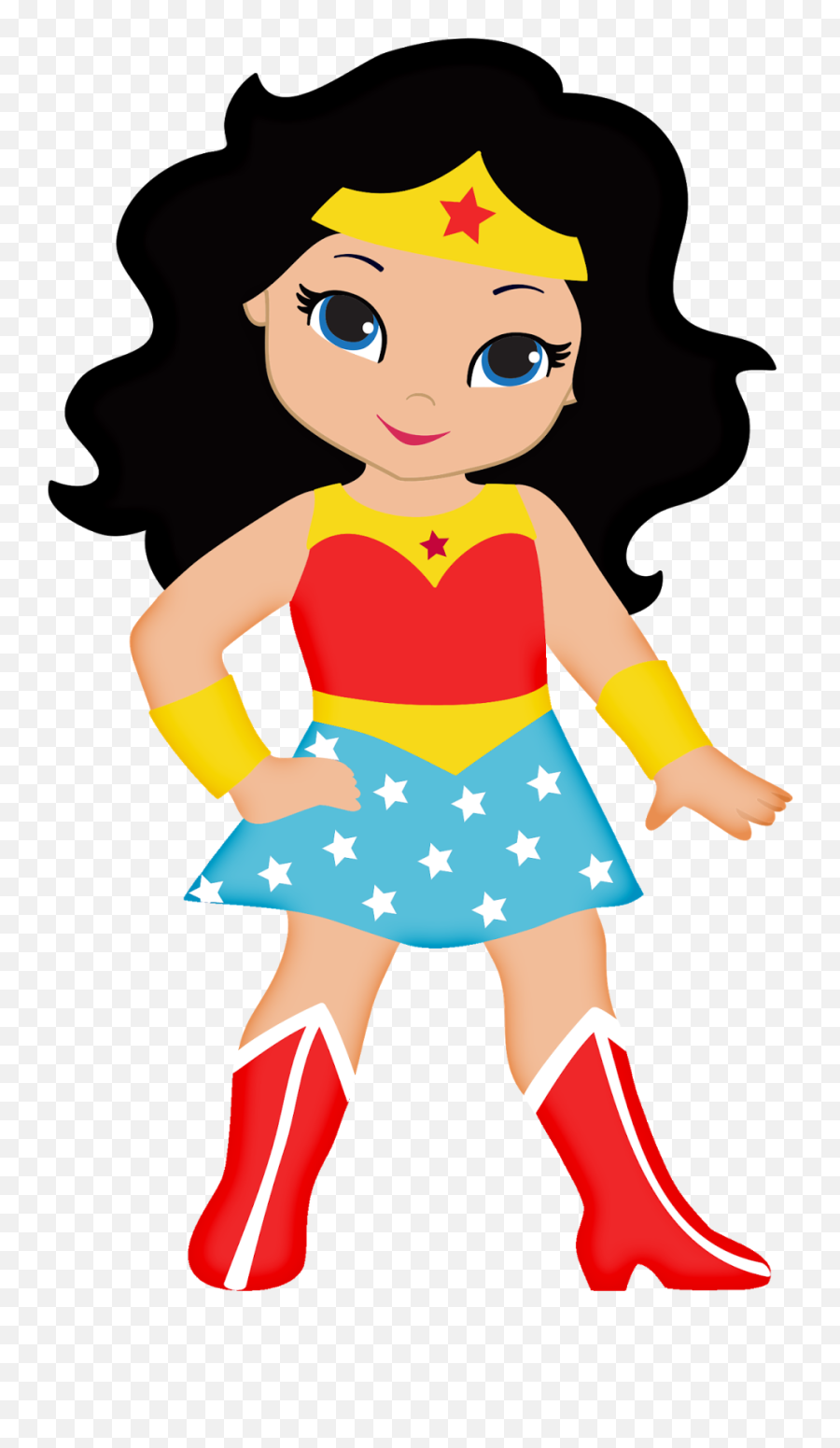 Woman Cartoon Transparent Png Clipart - Wonder Woman Clipart Emoji,Wonder Woman Emoticon