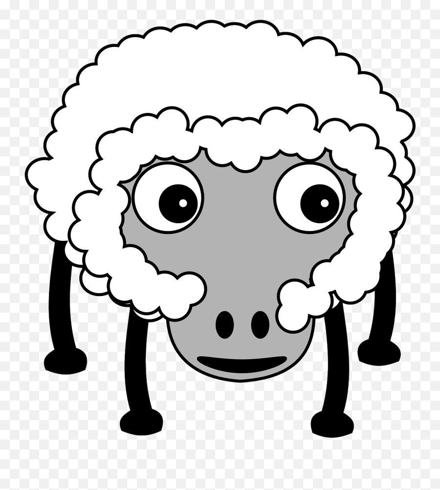 Sheep Fluffy Farm Farm Animal - Fluffy Sheep Drawing Emoji,Sheep Emoticon