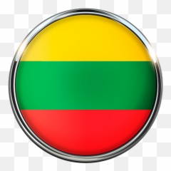 Lithuania Flag Symbol - Bendera Logo Png Emoji