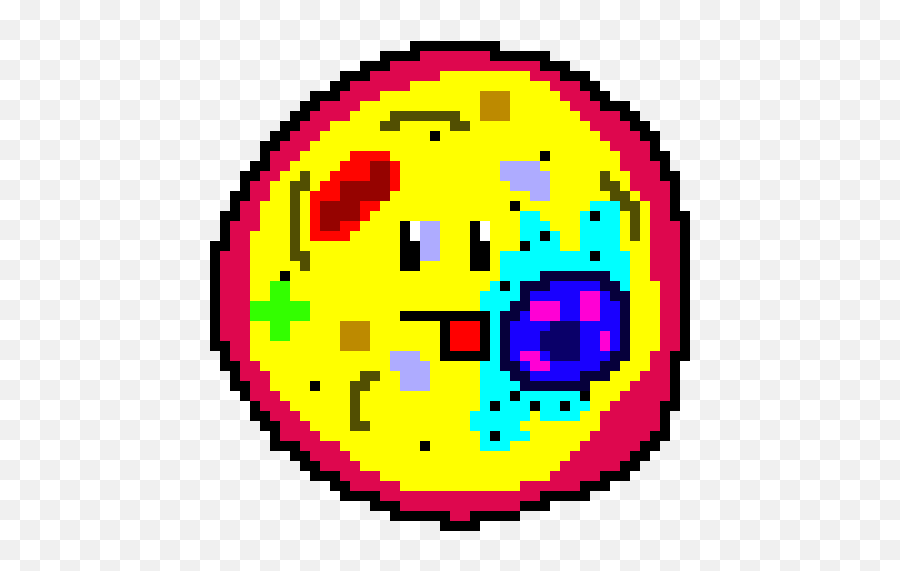 Animal Cell Derp - Face Pixel Art Emoji,Derp Emoticon