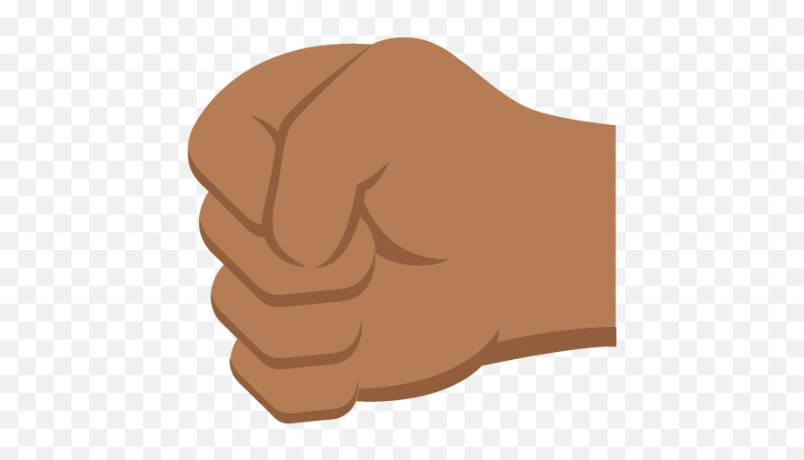 Medium Dark Skin Tone Emoji Emoticon - Clip Art,Closed Fist Emoji