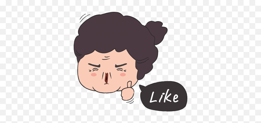 Grumpy Grandma - Cartoon Emoji,Cranky Emoji