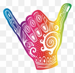 Hawaiian Night - Surfers Shaka Hand Clip Art Emoji,Hawaii Emoji