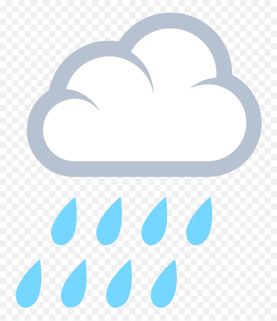 Emojione 1f327 - Rain Emoji,Rain Cloud Emoji